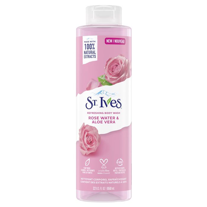 St Ives Refreshing Body Wash - Rose Water and Aloe Vera - 650ml (22oz)