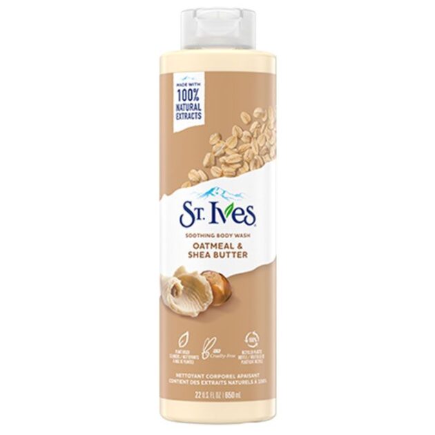 st ives soothing body wash oatmeal shea butter 650ml